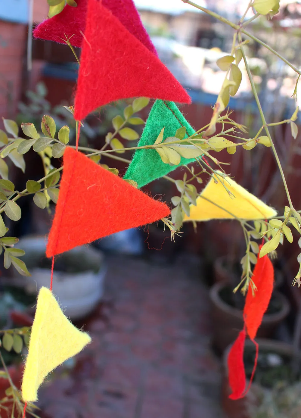 Decorative Felt Wool Triangular Prayer Flags