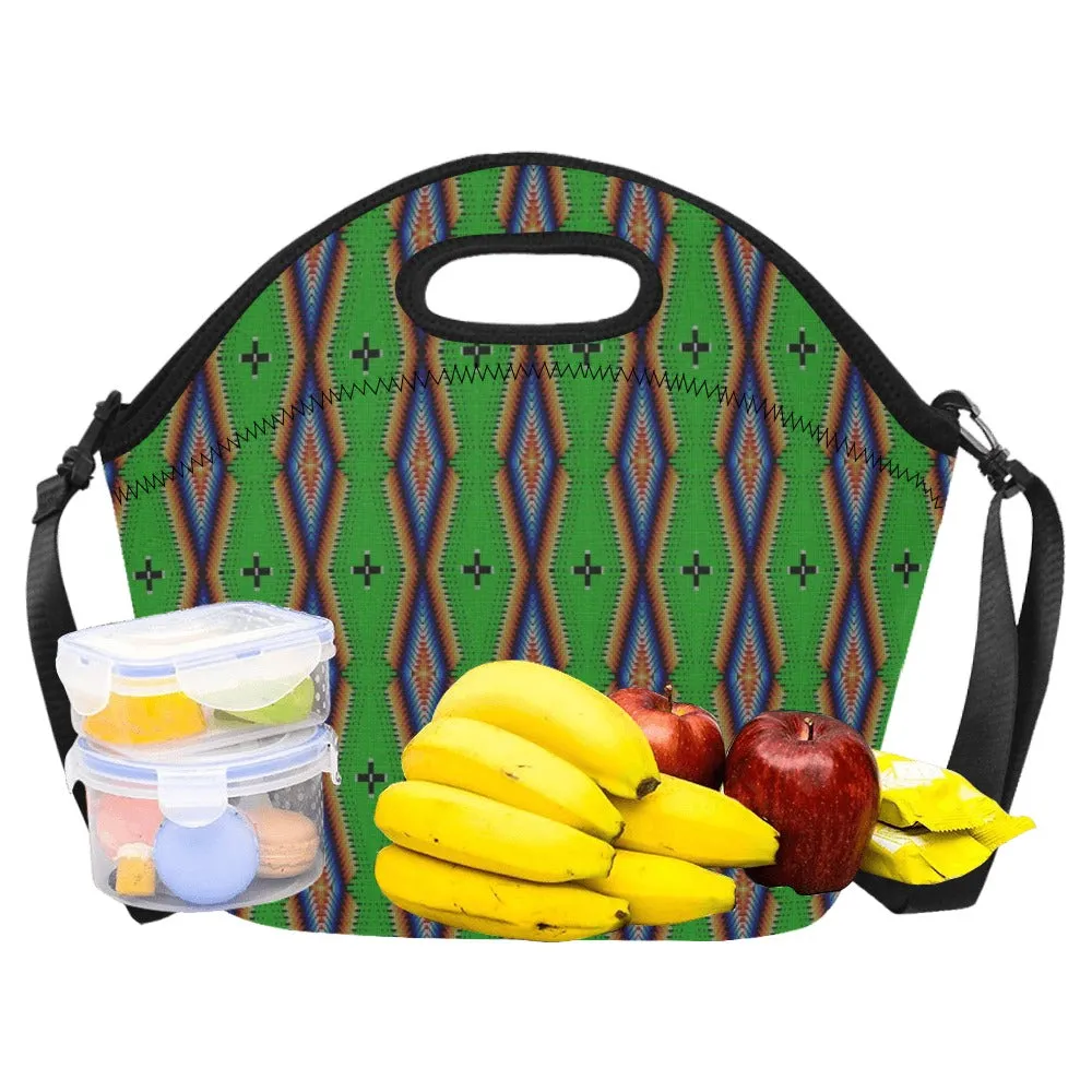 Diamond in the Bluff Lime Neoprene Lunch Bag/Large