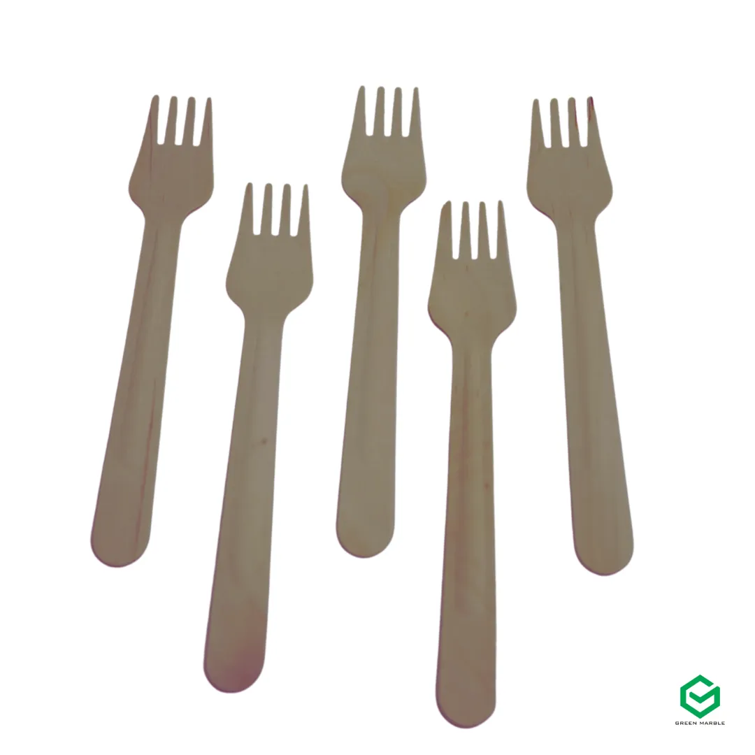 Disposable Wooden Fork - 50pc