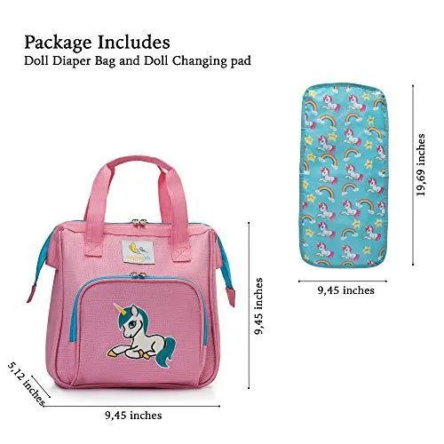 Doll Nappy Bag Set for Kids