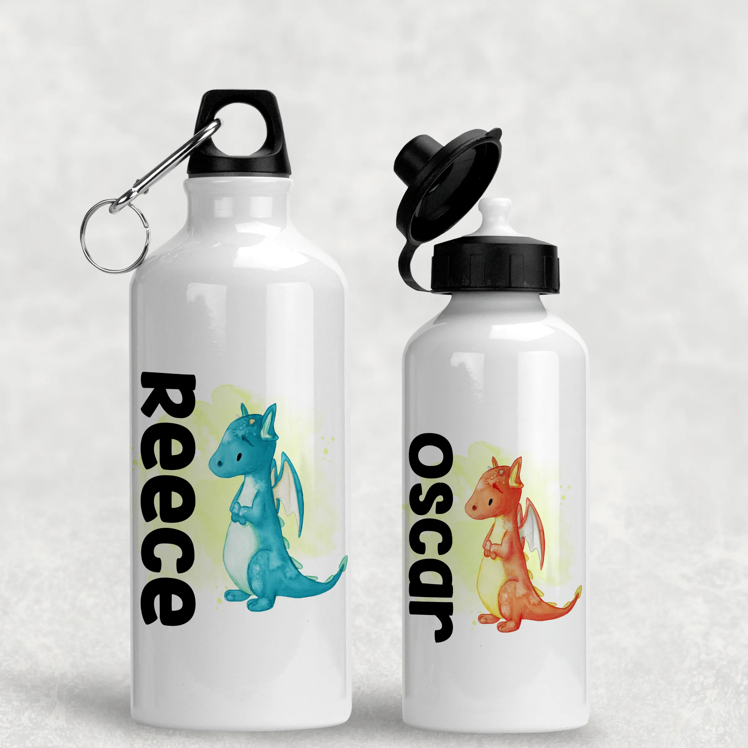 Dragon Personalised Aluminium Water Bottle 400/600ml