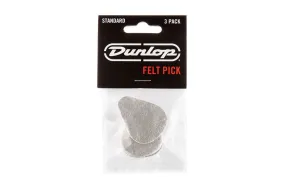 Dunlop 8012P Felt Ukulele & Guitar Pick Standard 3-Pack