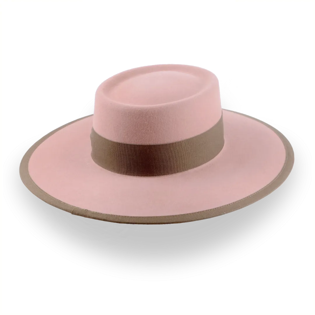 Dusty Pink Western Hat in Durable Fur Felt | The Baron