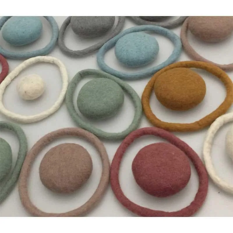 Earth Felt Rings - 28 pieces