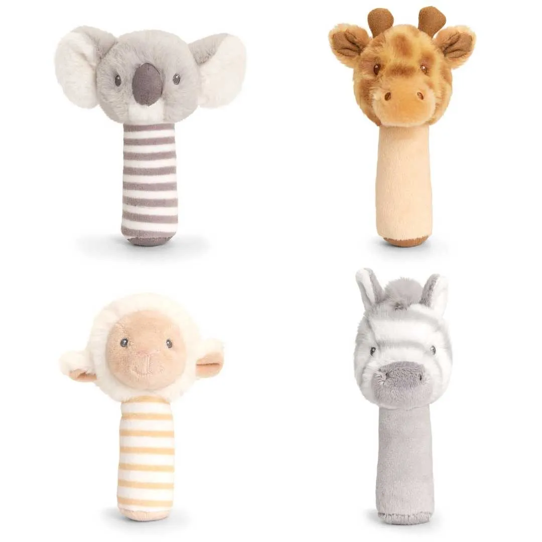 Eco-Friendly Baby Soft Stick Rattle Zebra - Recycled Plastic