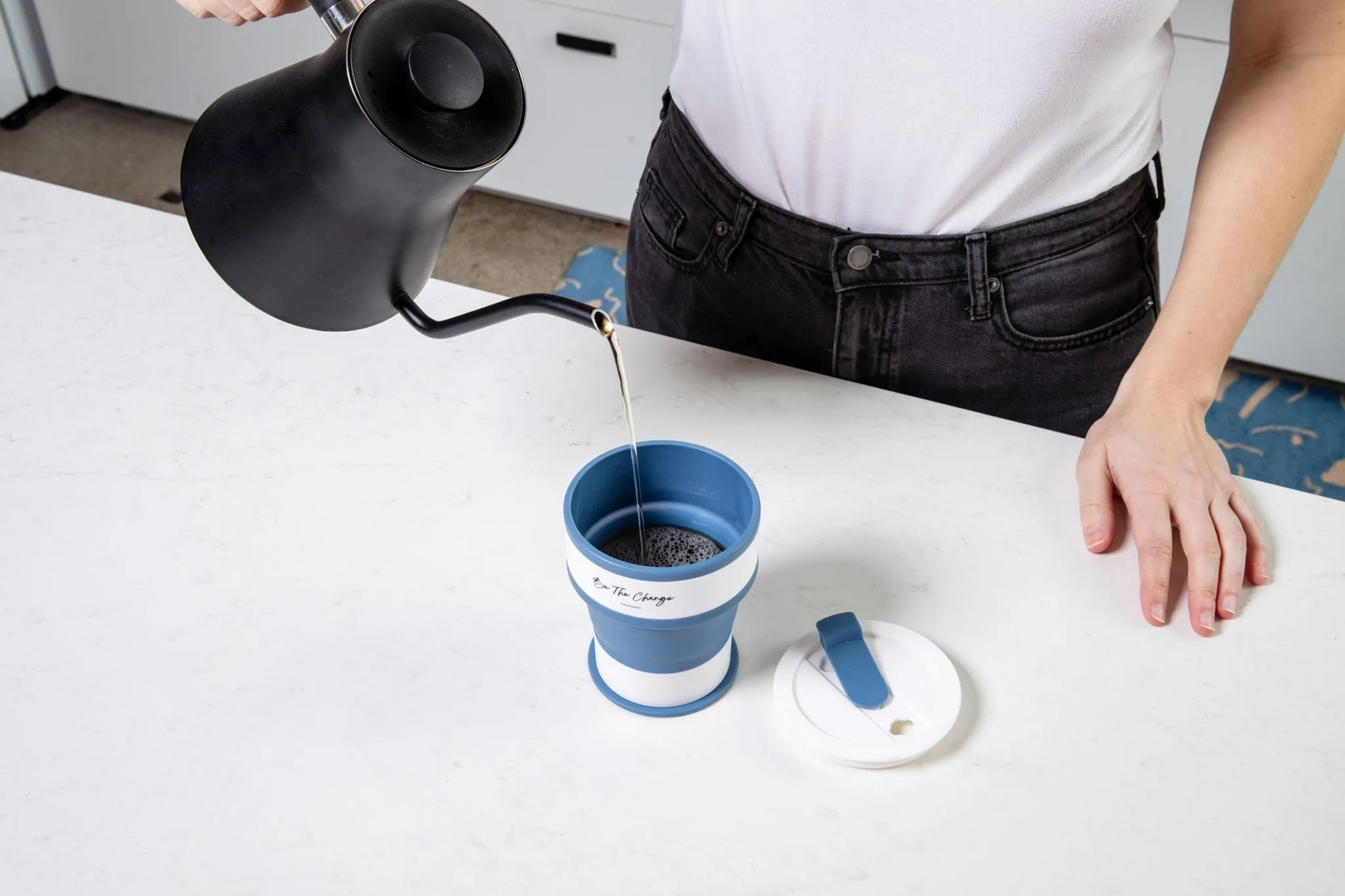 Eco Friendly, Collapsible Reusable Silicon Cup