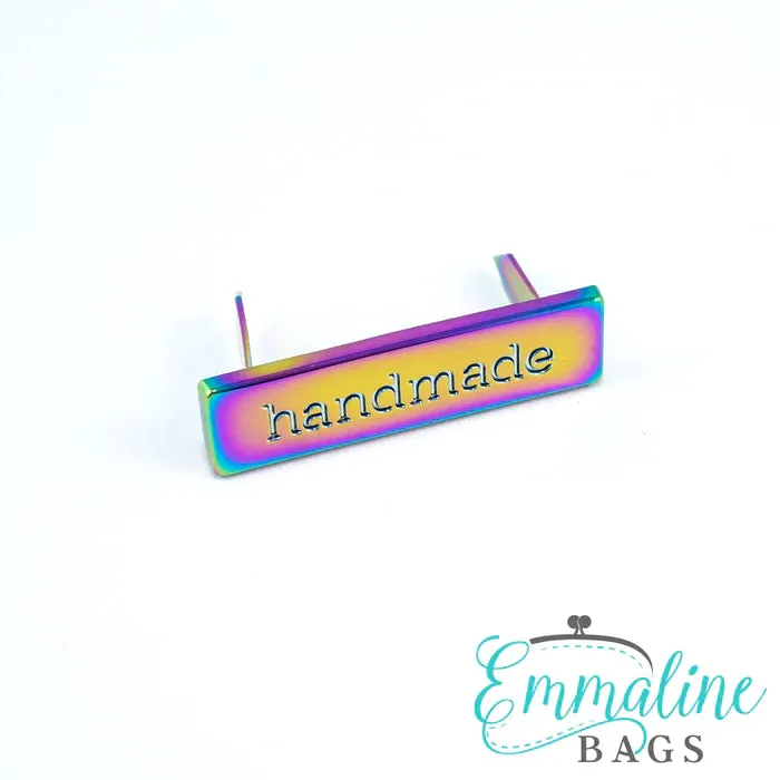 Emmaline Metal Bag Label "handmade"