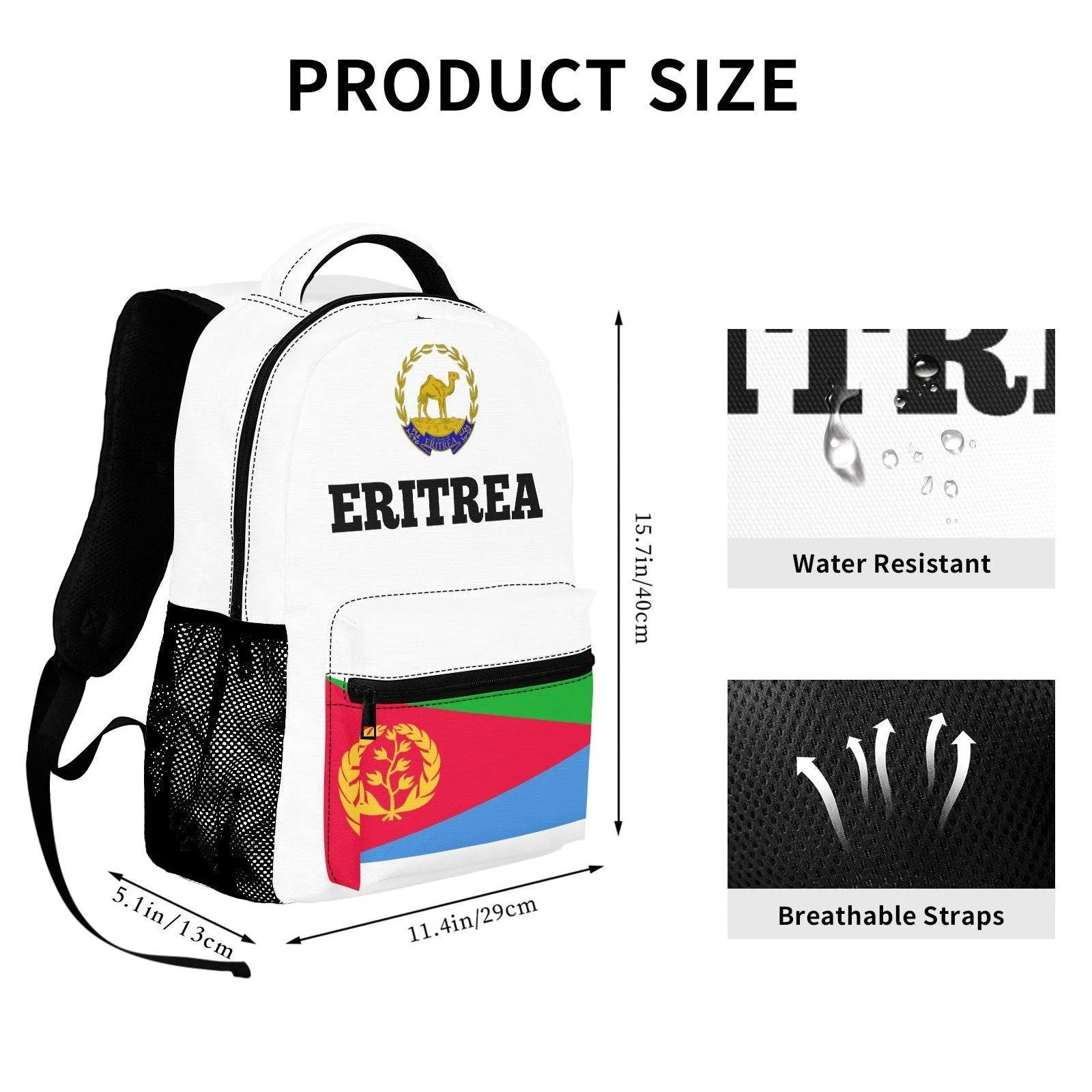 Eritrean Flag Backpack-Large