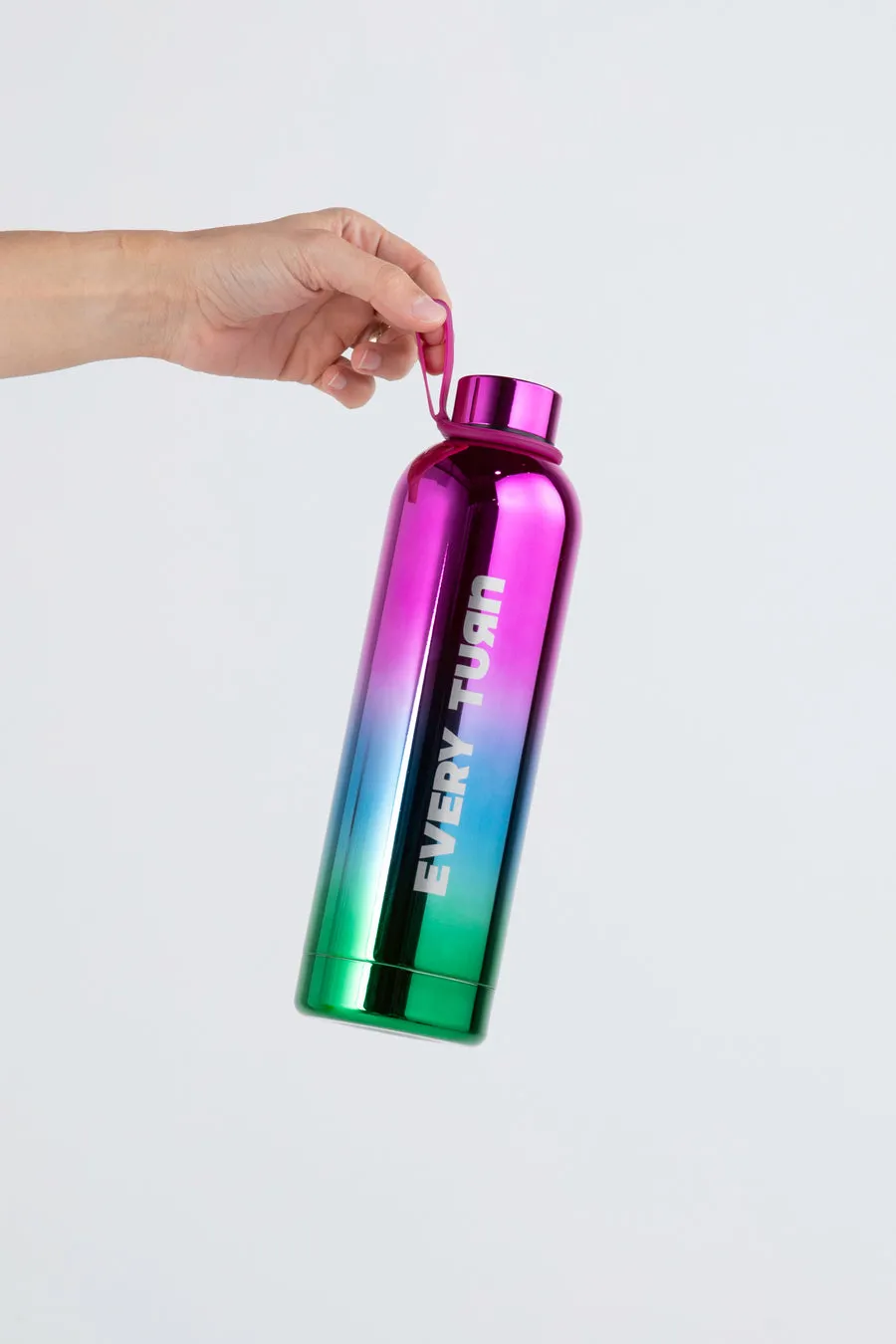 Every Turn Rainbow Chrome Water Bottle