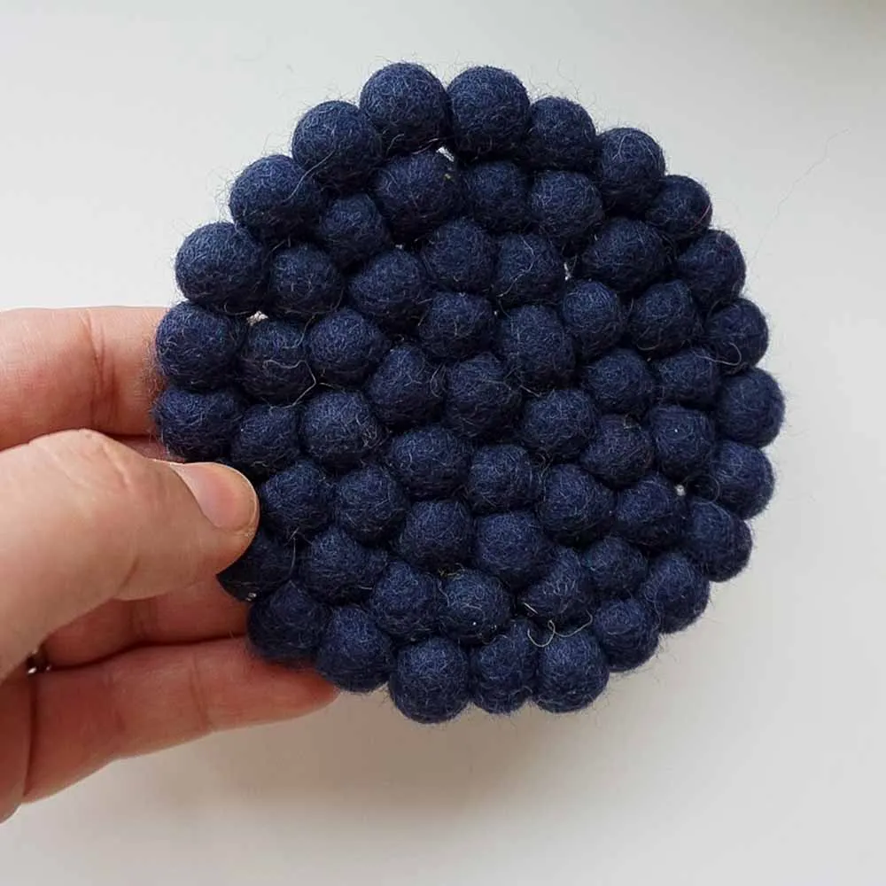 Fairtrade Wool Felt Hand Made Coaster