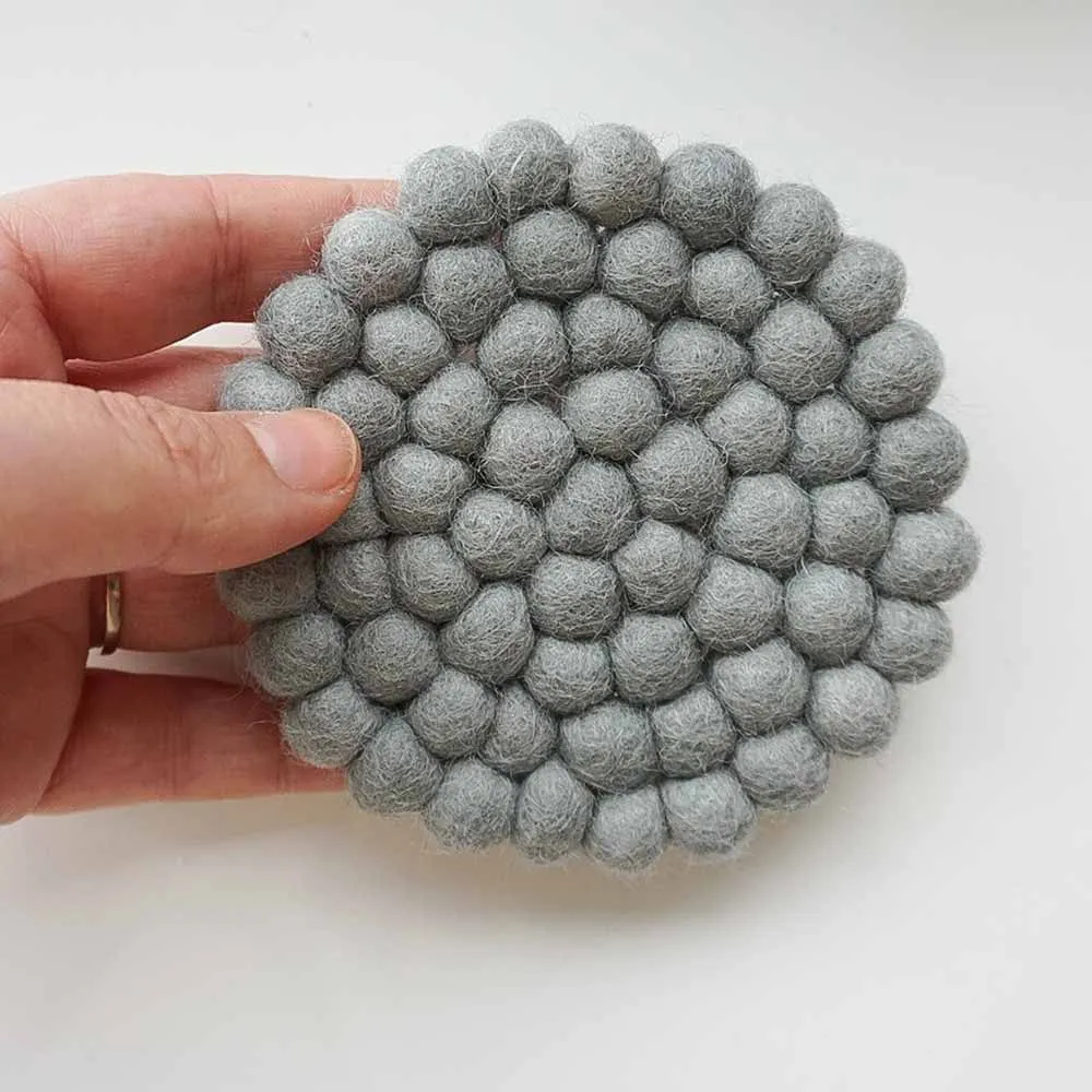 Fairtrade Wool Felt Hand Made Coaster