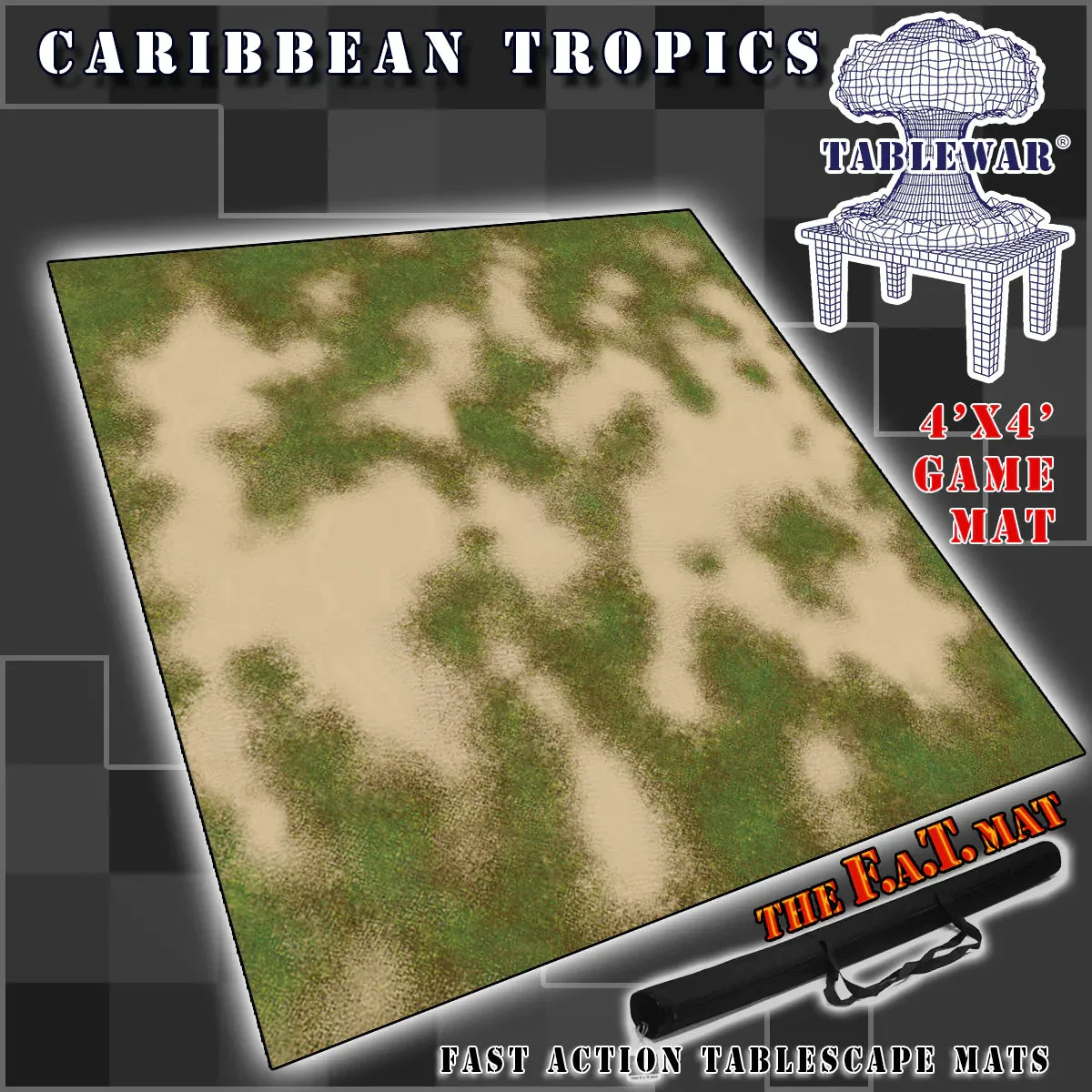 FAT Mat: Caribbean Tropics (land mass) 4x4