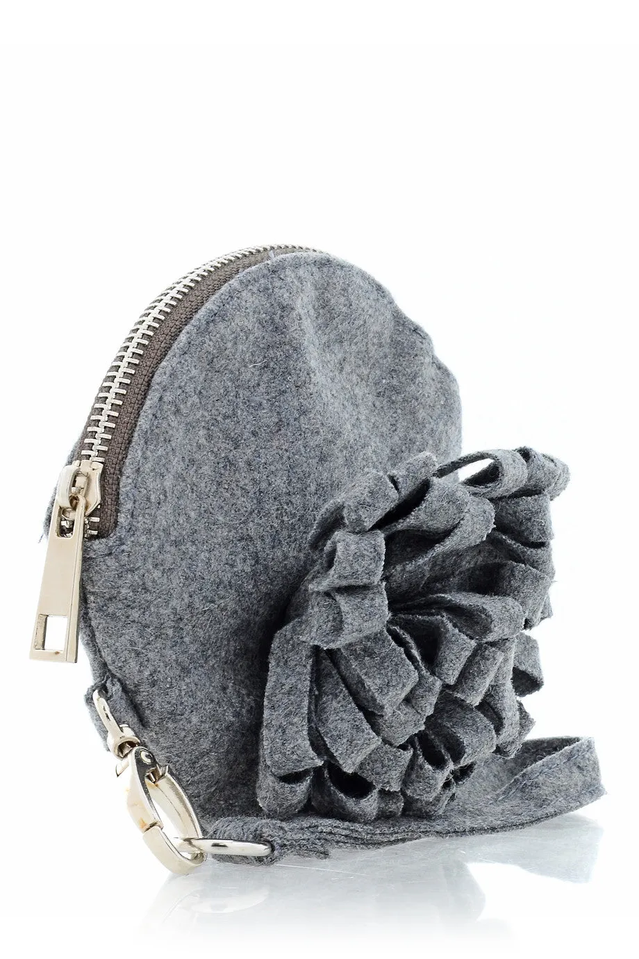 FELICIA Grey Keychain Pochette