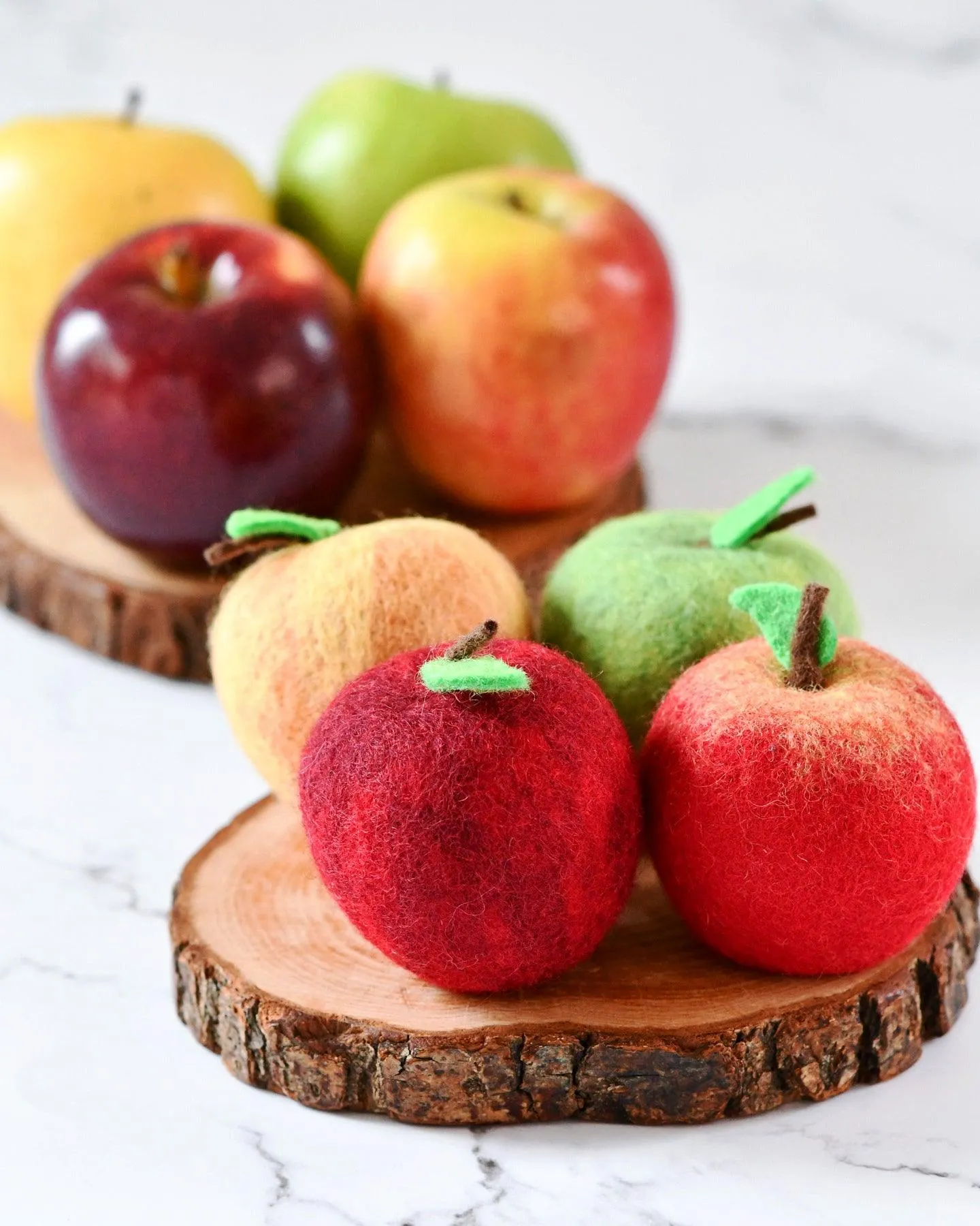 Felt Apples (Set of 4 Apples)