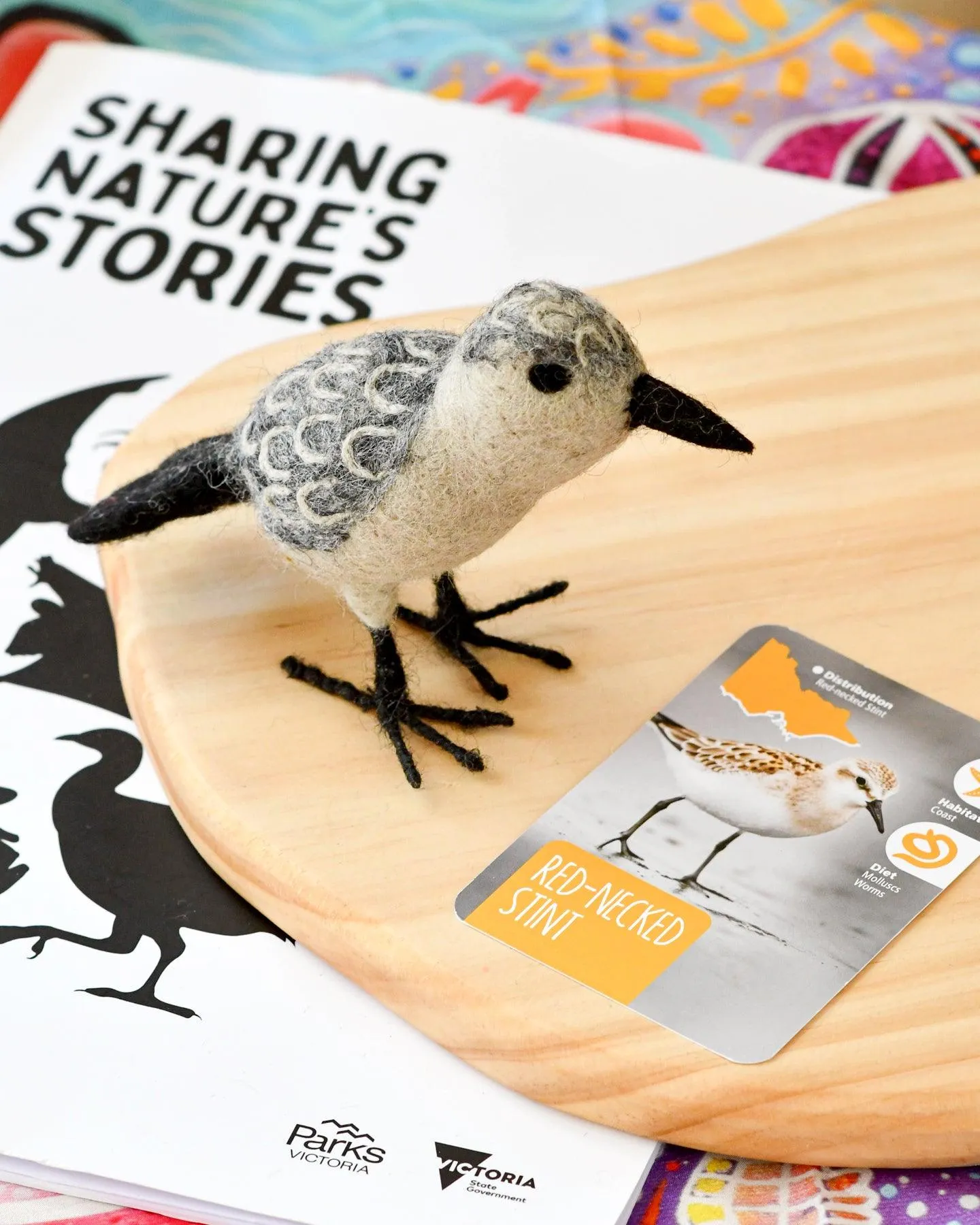 Felt Australian Toy - Red-Necked Stint - Parks Victoria Nature Mascots