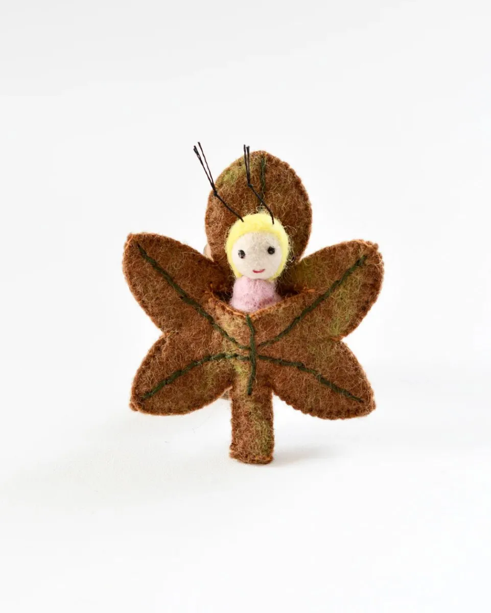 Felt Birch Leaf Baby - Tara Treasures