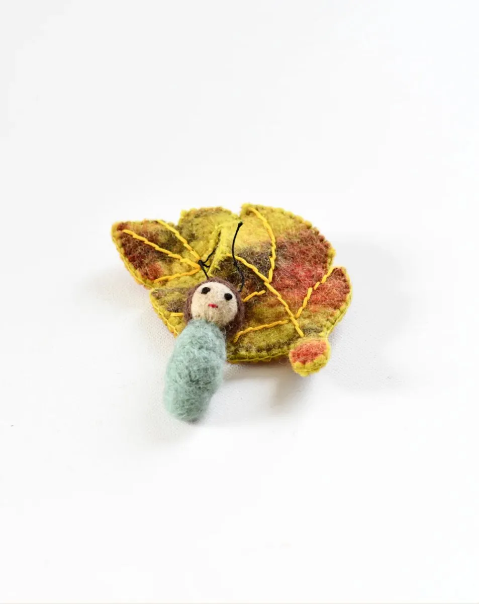 Felt Birch Leaf Baby - Tara Treasures