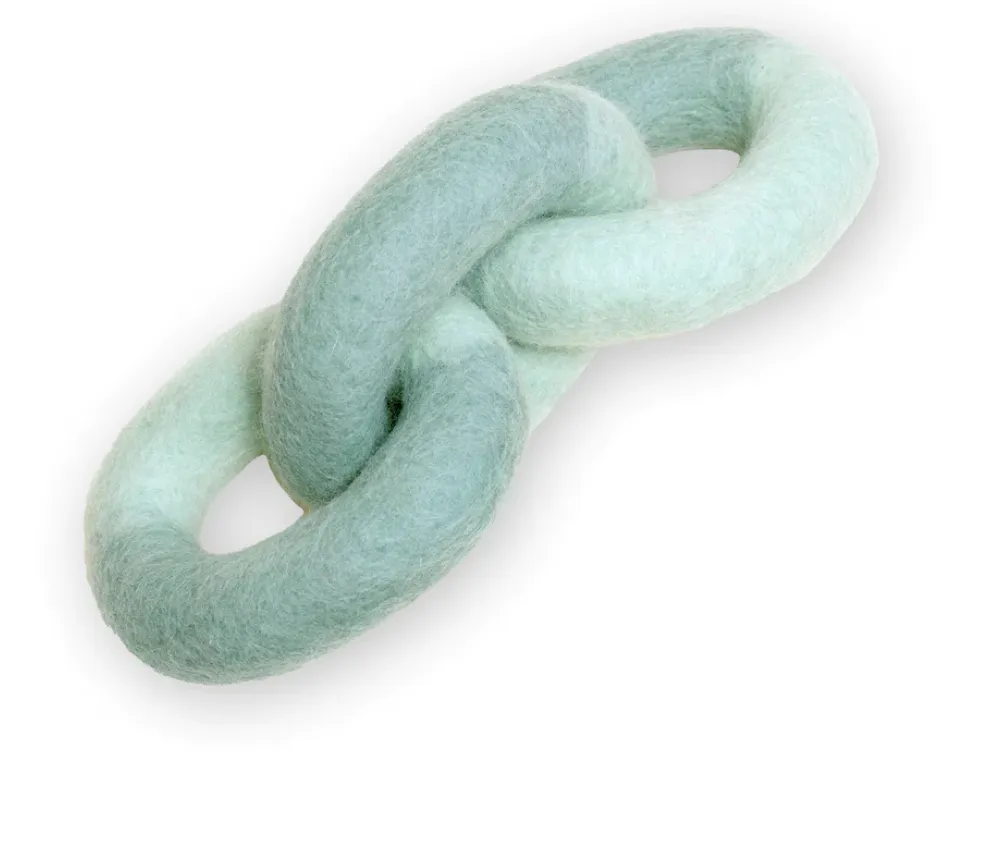 Felt Chain Link Dog Toy