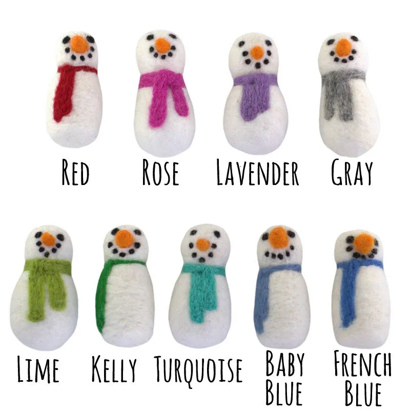 Felt Christmas Snowmen