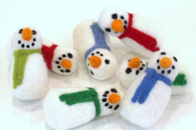 Felt Christmas Snowmen