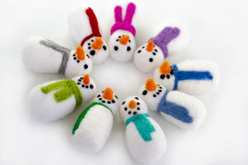 Felt Christmas Snowmen