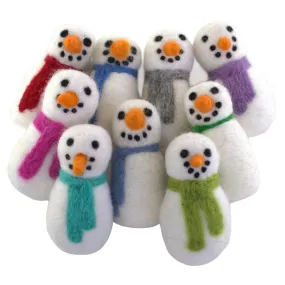 Felt Christmas Snowmen