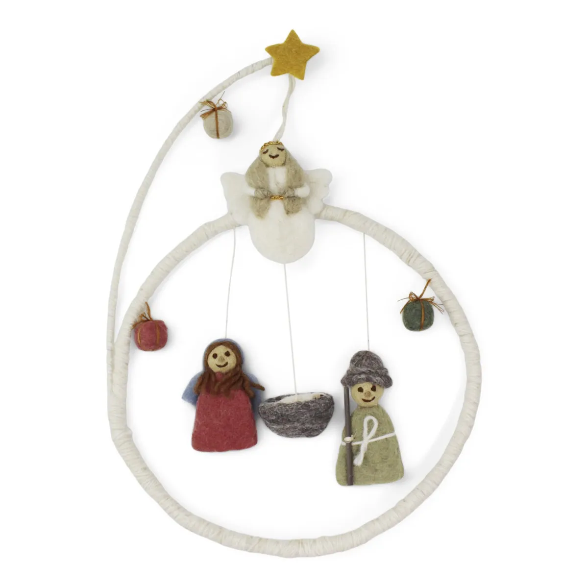 Felt Christmas Wreath - Nativity