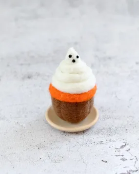 Felt Cupcake - Cute Ghost