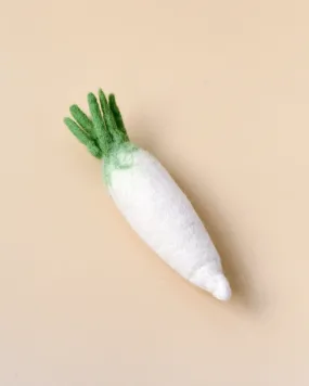 Felt Daikon Radish (White Carrot)