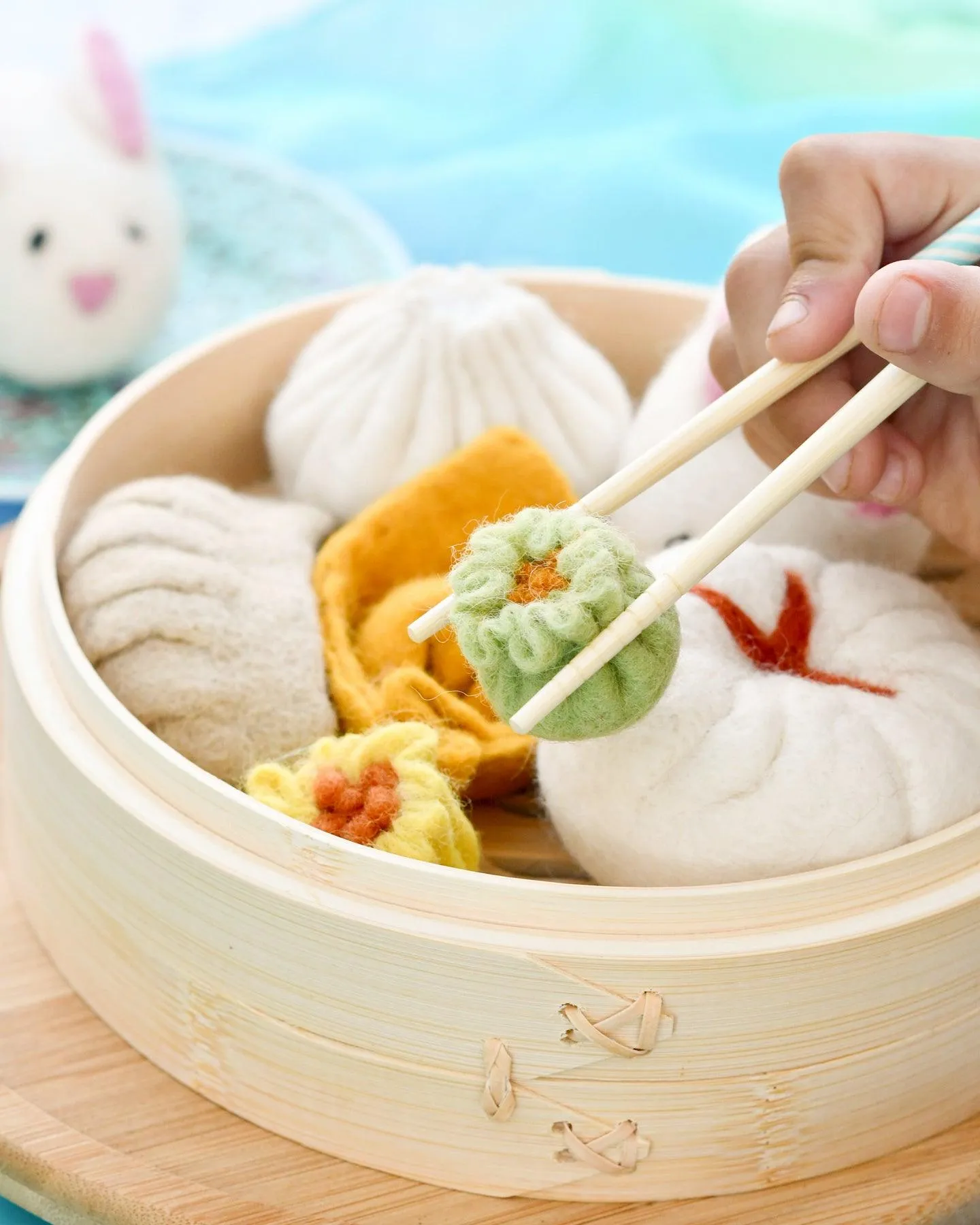 Felt Dim Sum Yum Cha Play Food Set