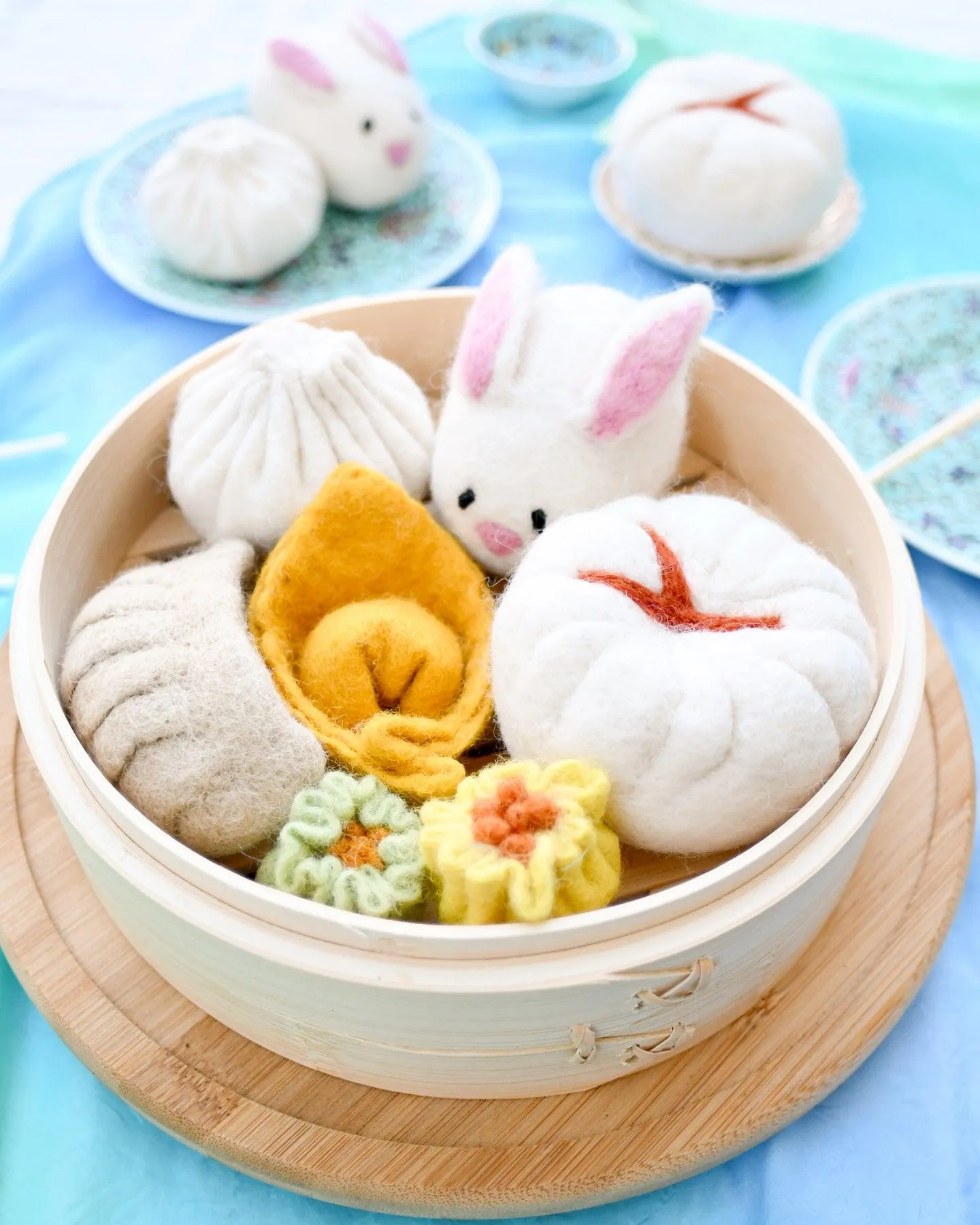 Felt Dim Sum Yum Cha Play Food Set