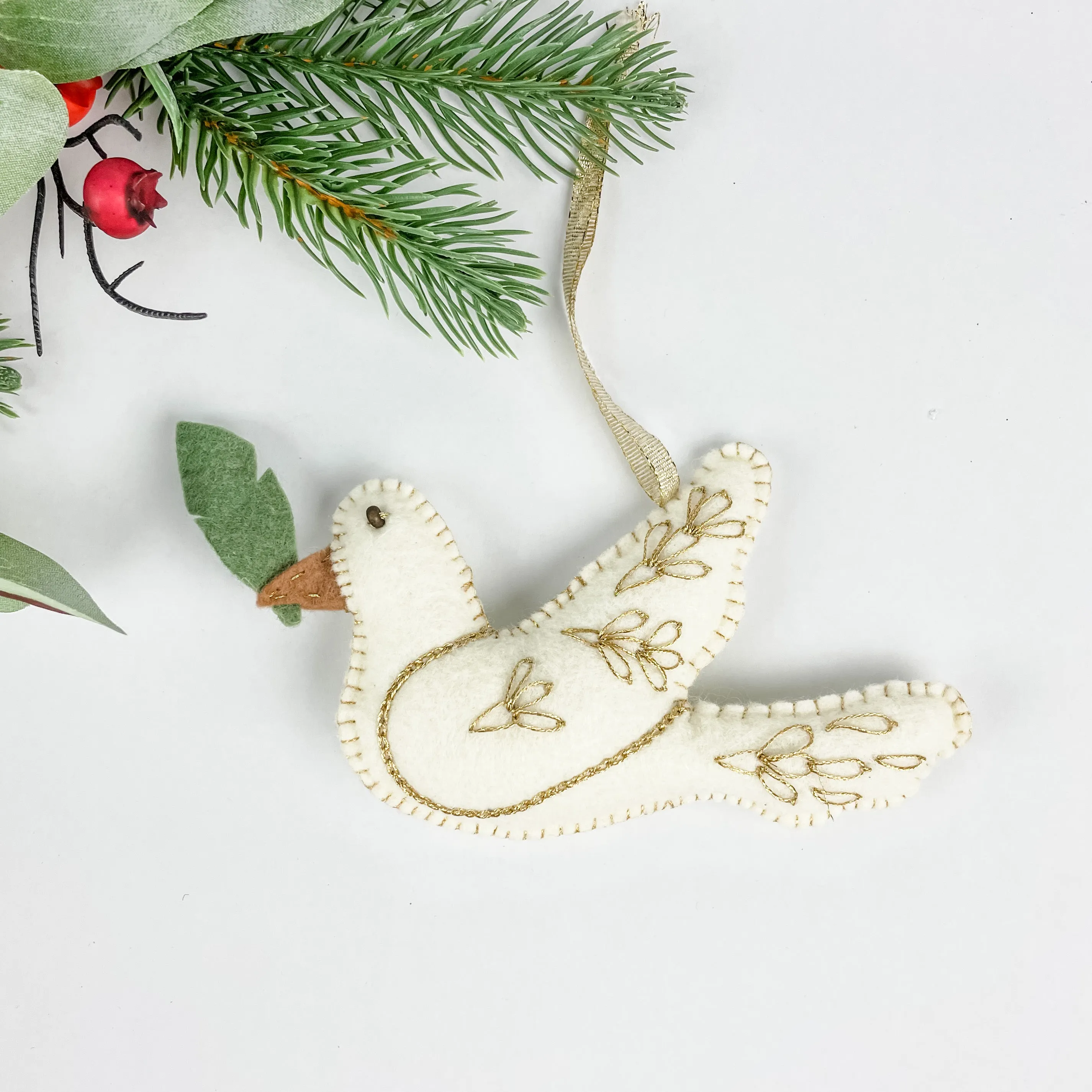 Felt Dove Ornament