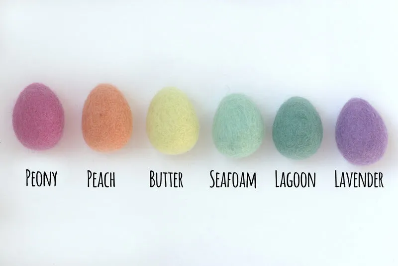 Felt Easter Eggs- Bright Spring Mix