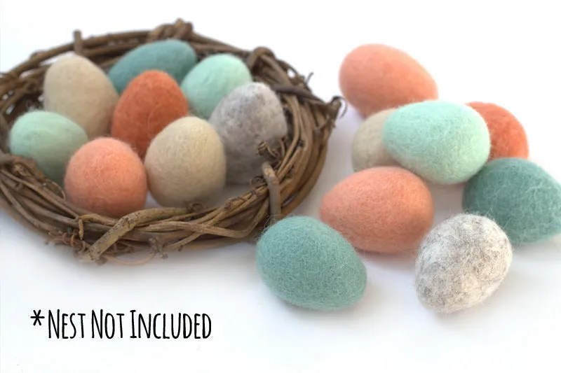 Felt Easter Eggs- Earth Tone Mix