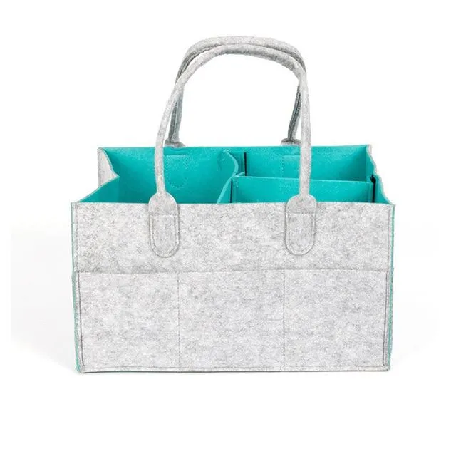 Felt Fold-able Cloth Large Size Diaper Storage Bag Organiser