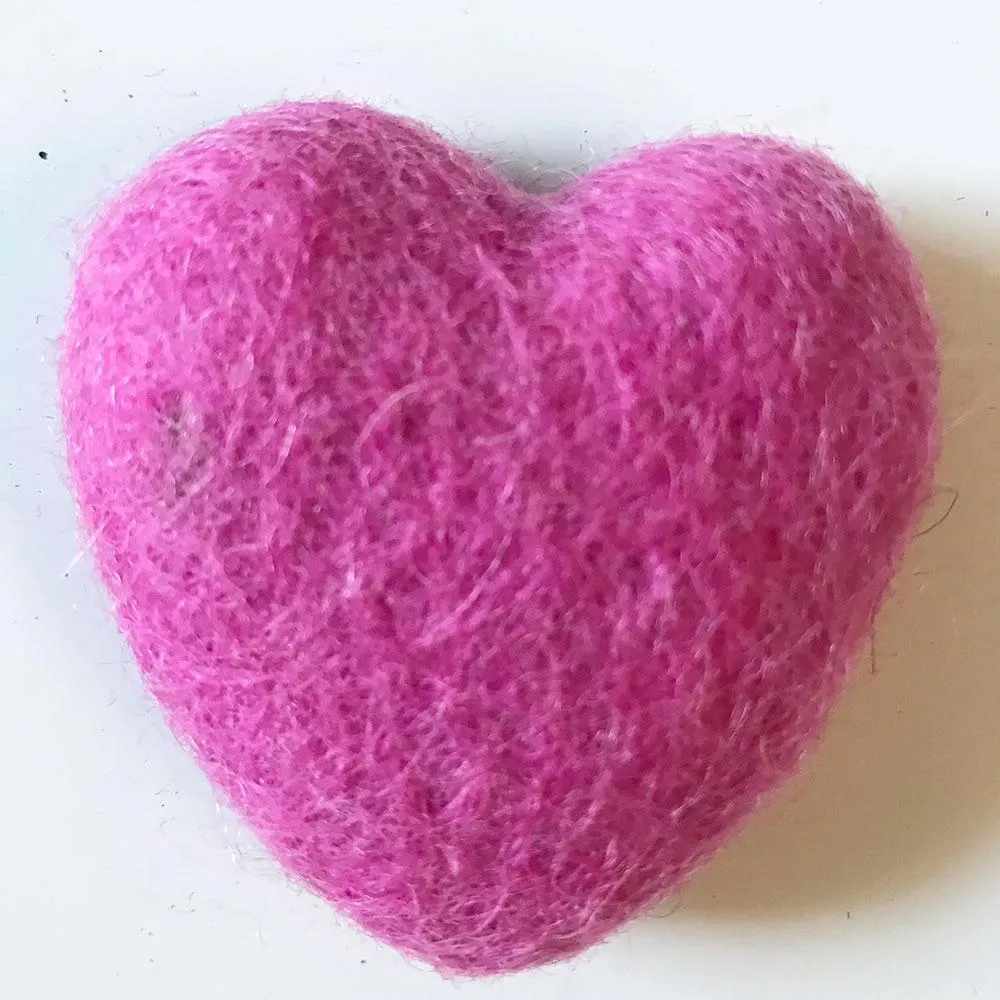 Felt Hearts Assorted Colors