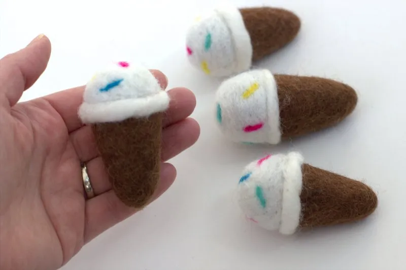 Felt Ice Cream Cones