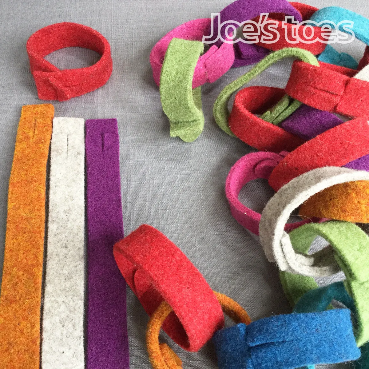 Felt "Paper" Chain Decorations - twenty pieces