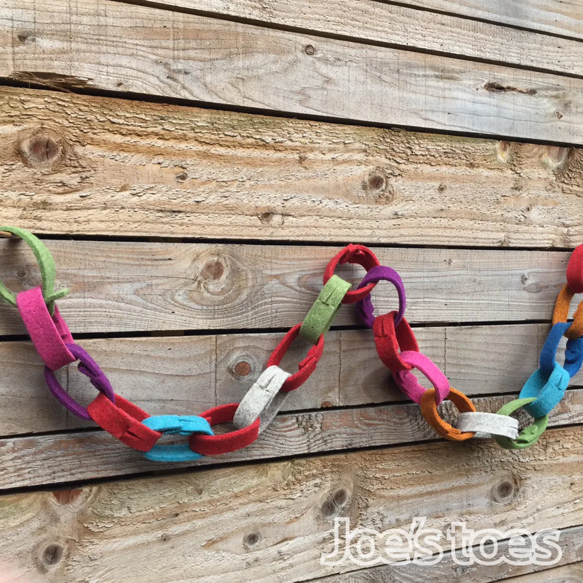 Felt "Paper" Chain Decorations - twenty pieces