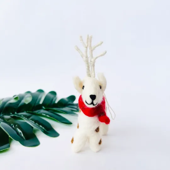 Felt Reindeer Ornaments