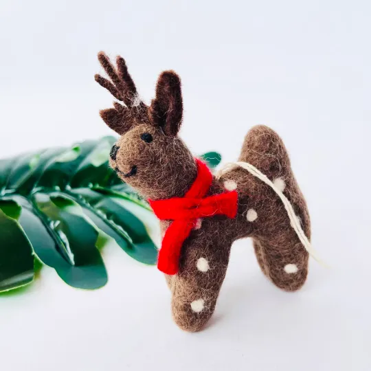 Felt Reindeer Ornaments