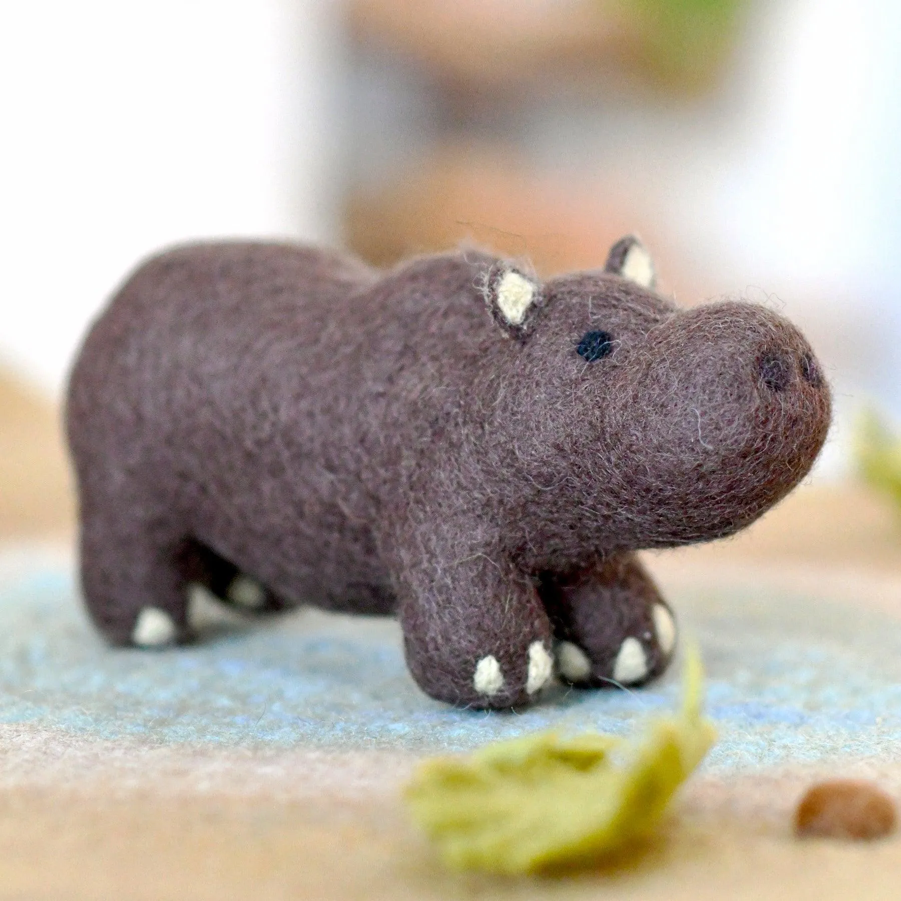 Felt Safari Hippo Toy