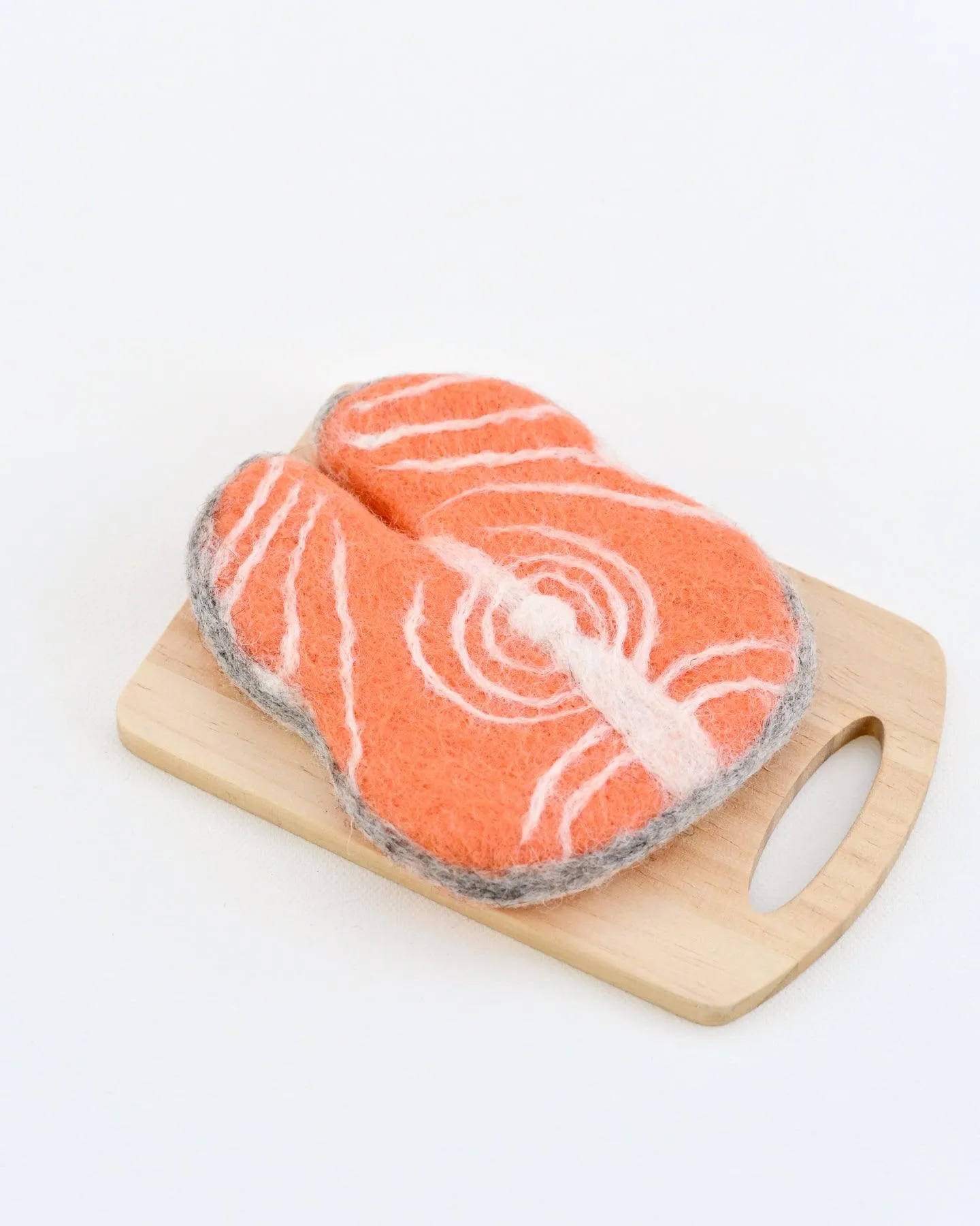 Felt Salmon Slice for Play Shop