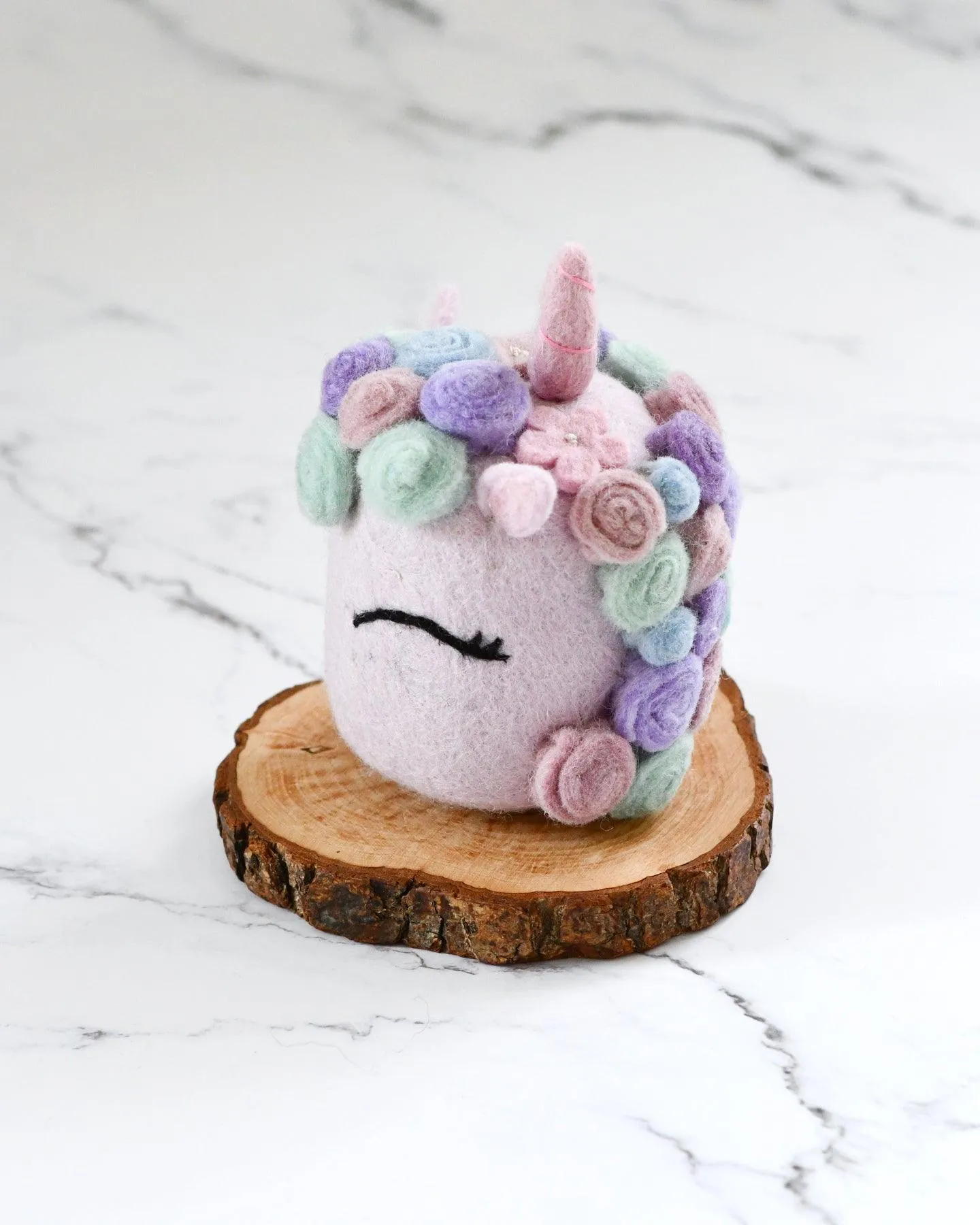 Felt Unicorn Cake in Pastel Colours