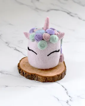 Felt Unicorn Cake in Pastel Colours