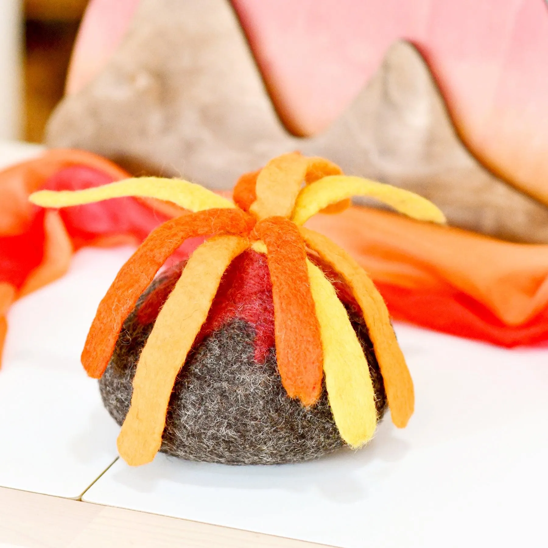 Felt Volcano Toy