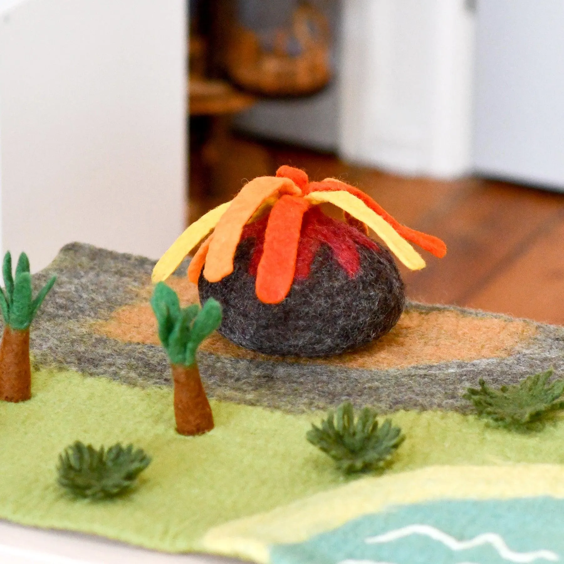 Felt Volcano Toy