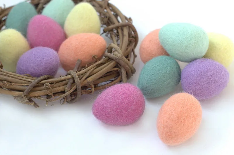 Felted Easter Eggs- PICK YOUR COLORS