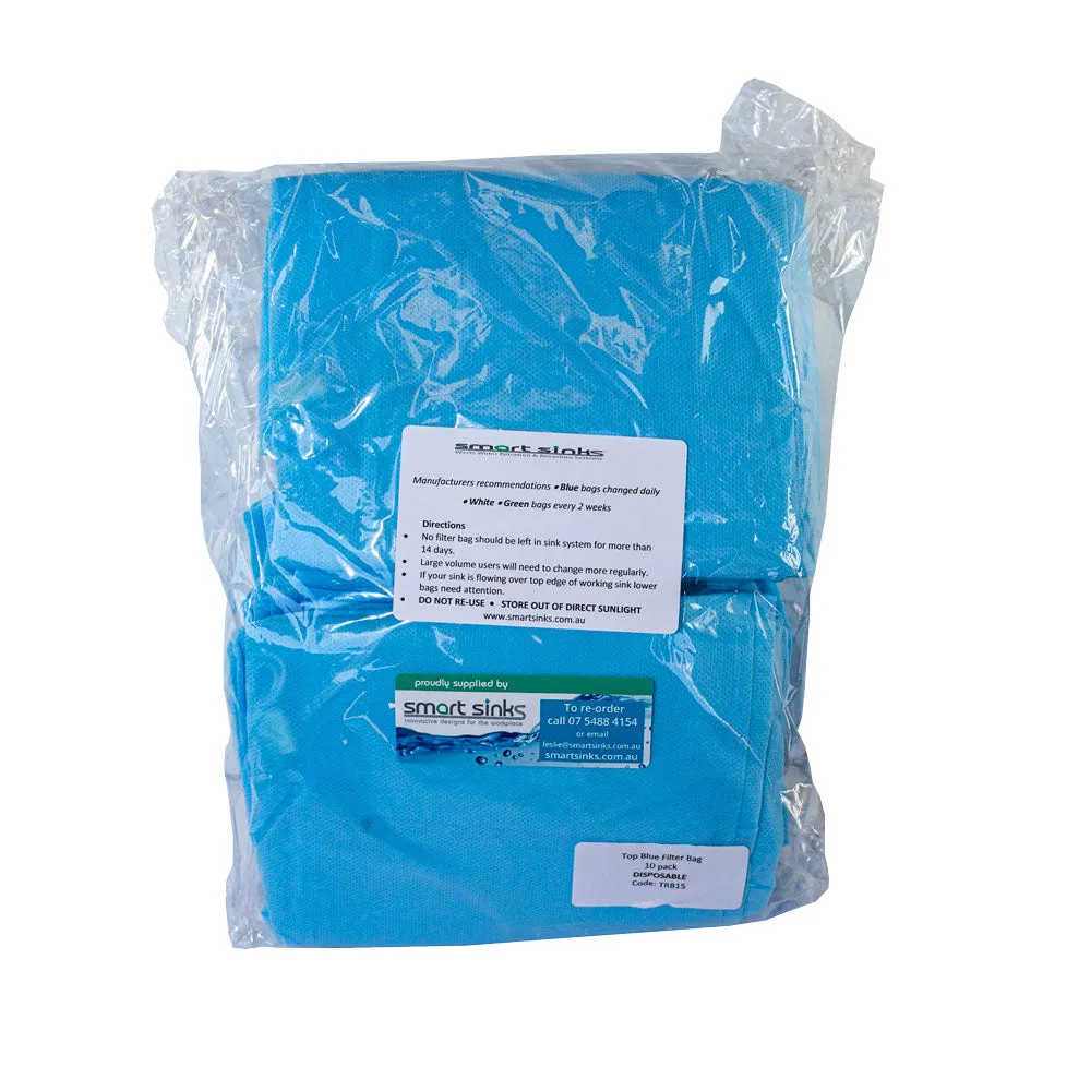 Filter Bag Smart Sink Top Blue Bag PK10