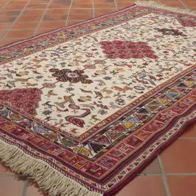 Fine handmade Persian Suzani rug - 295587